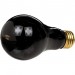 A blacklight bulb provides less light for users who keep the incubator in a bedroom or sleep close
