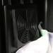 Filtered interior fan guard covers the overheat protection fan and provides filtered air flow