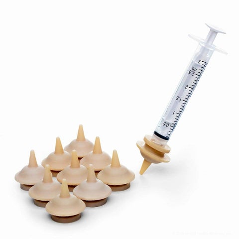 Image of Mini Miracle Nipple pkg-10 - Includes 1- 3ml Oring Syringe