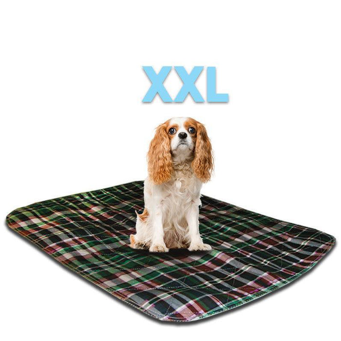 XXL (36"x36")* - Green Plaid - Washable Pee Pad