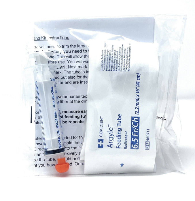 6.5Fr Puppy Kitten Small Animal Clear Tube Feeding Kit