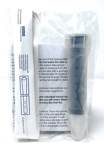 Image of 10Fr Puppy Kitten Small Animal Red Tube Feeding Kit